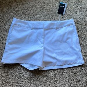 White Nike Golf Shorts